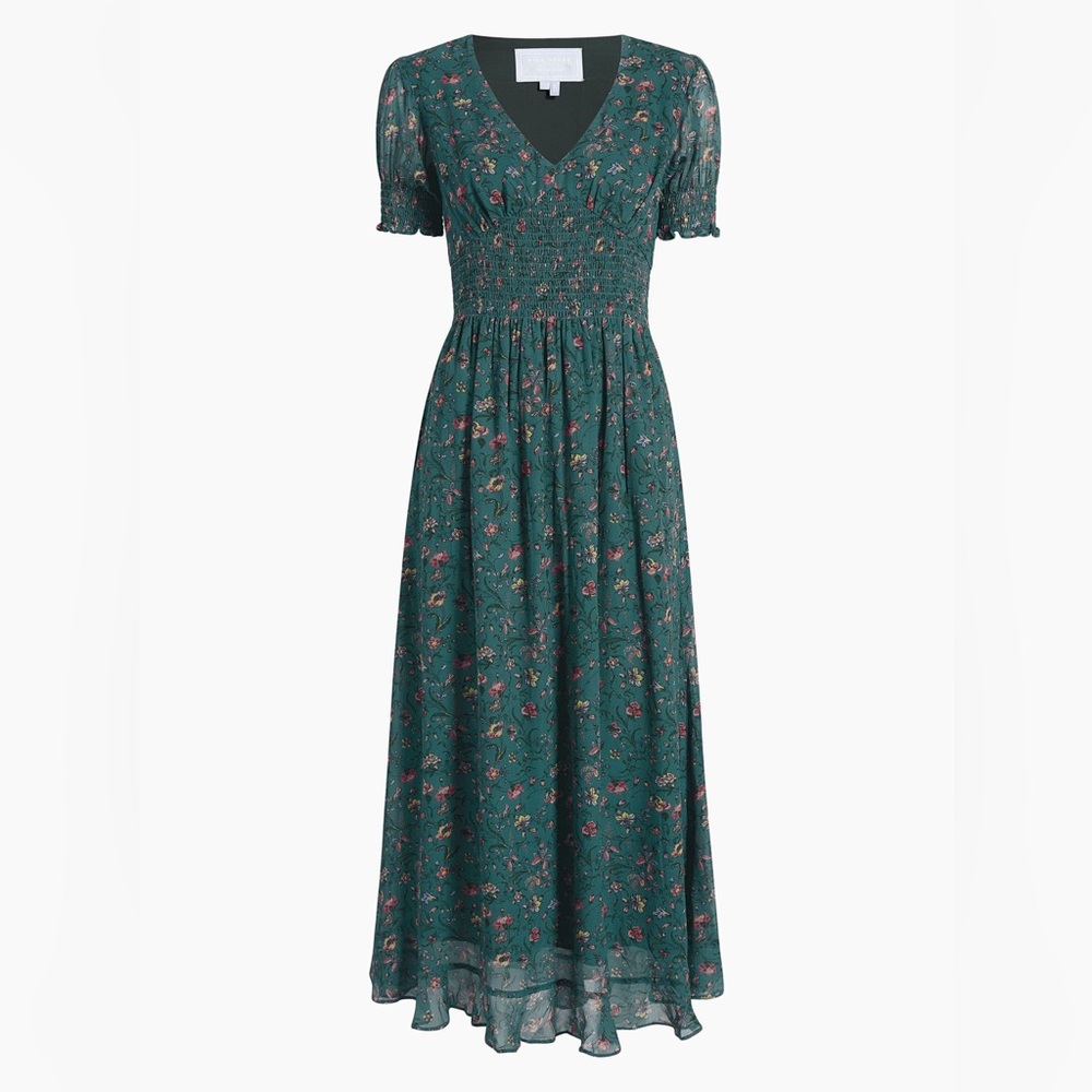 Hill House Green Floral Dress